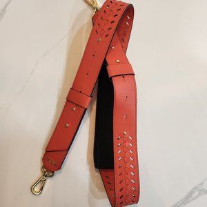 Tumi Coral and Black Bag Strap
